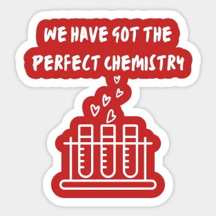 Perfect Chemistry Happy Valentine’s Day Design Sticker
